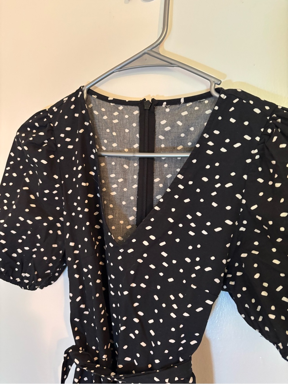 Monki Black Dot Print Romper